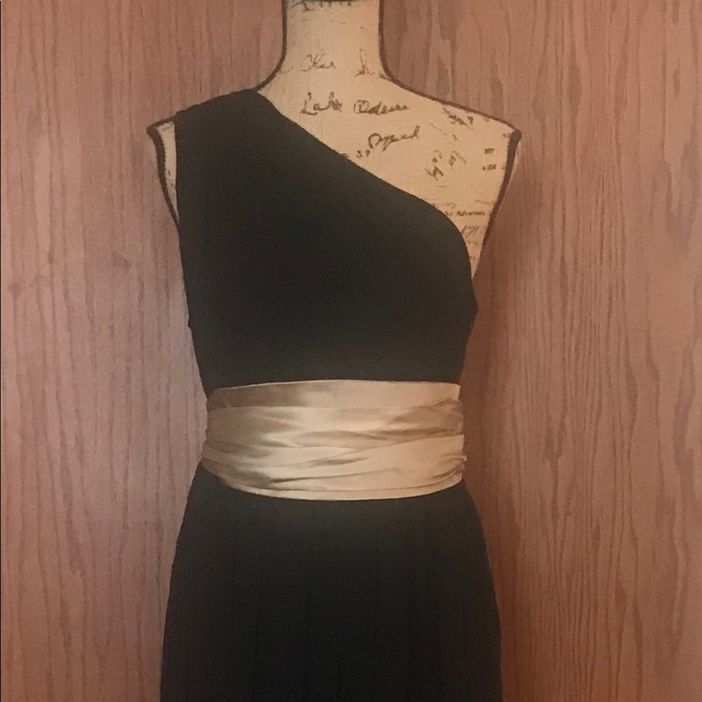 Banana Republic Black One Shoulder Dress